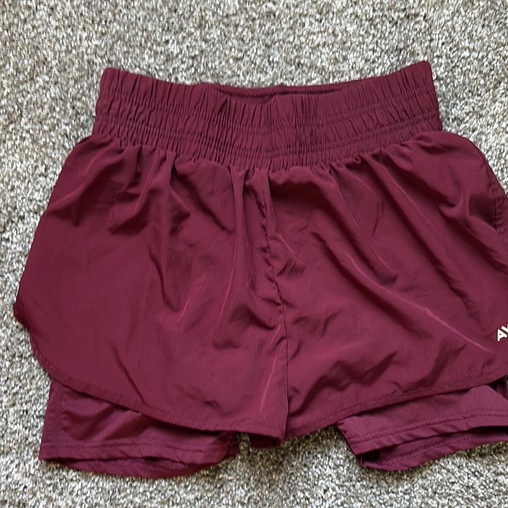 Women's AYBL Burgundy Athletic Shorts S